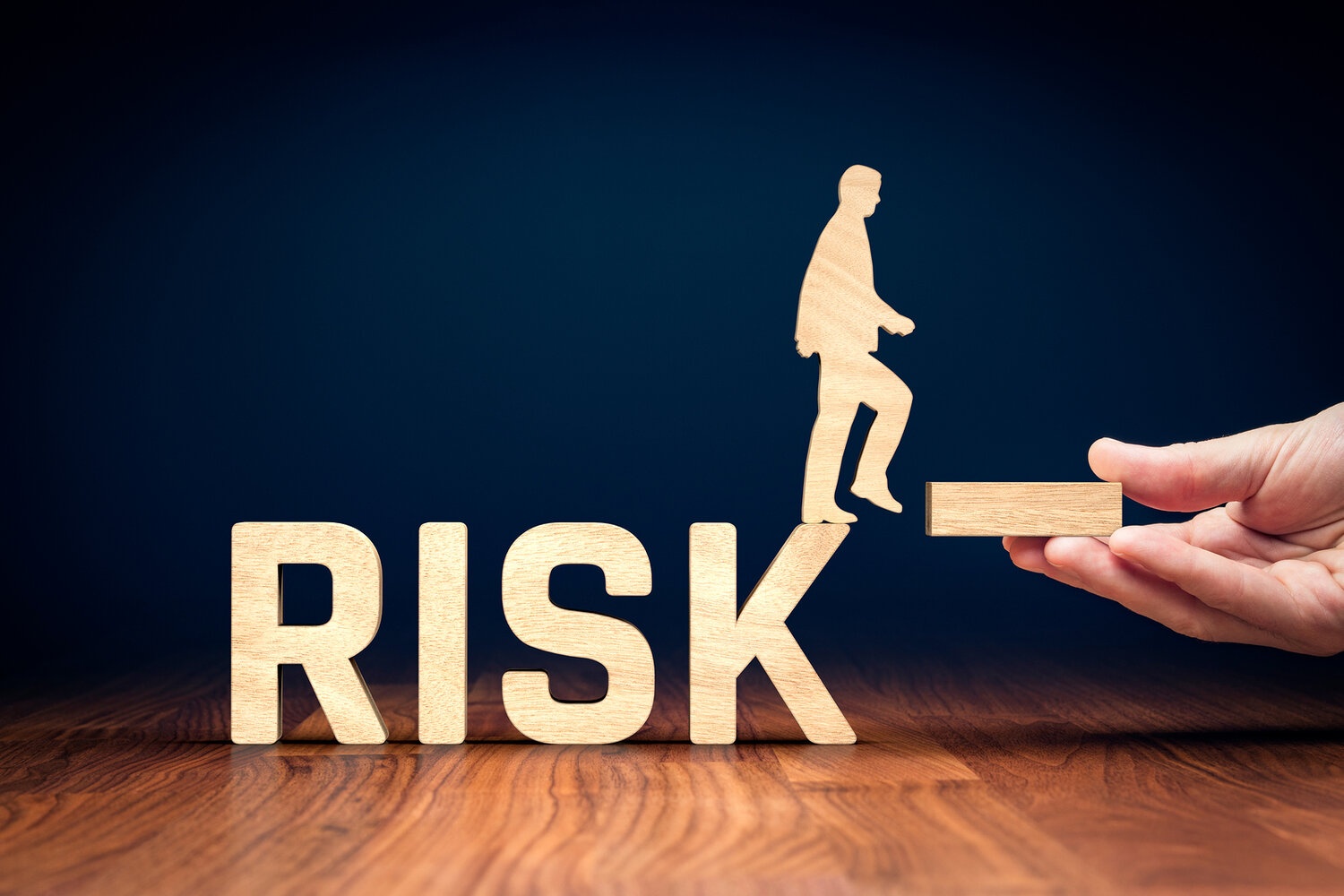 Risk Management Concept. Risk Manager Give Stability For Busines